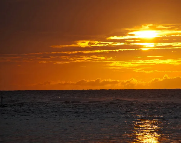 Zonsondergang Tijd Aan Zee Reisconcept — Stockfoto