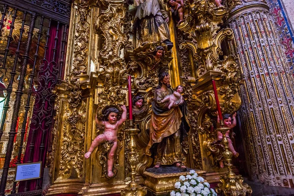 Salvador Kerk Sevilla Andalusië Spanje — Stockfoto