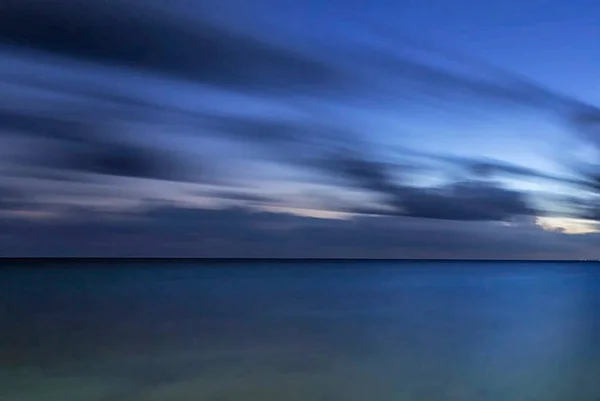 Krajobraz Morza Nocy — Zdjęcie stockowe