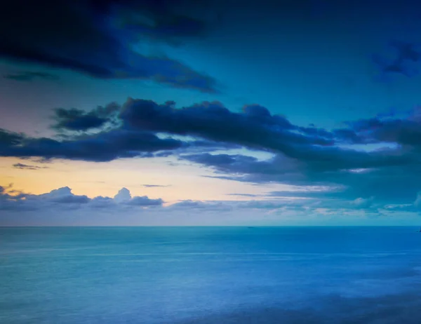 Natürlicher Hintergrund Der Meeresküste Bei Sonnenuntergang — Stockfoto