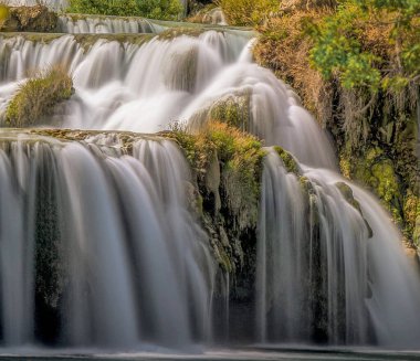 Hırvatistan 'da güzel şelale 