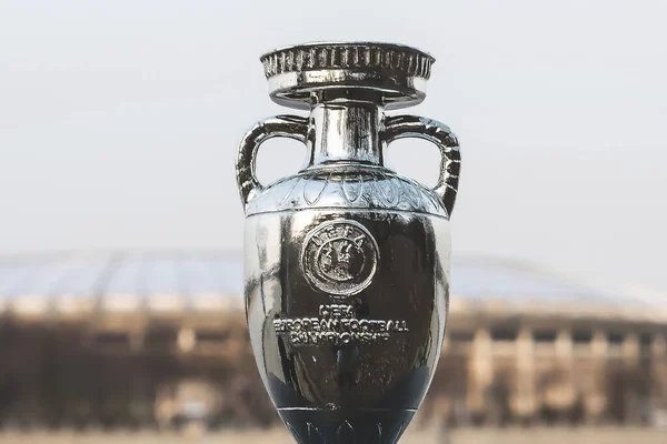 Mistrzostwa Europy Piłce Puchar Trofeum — Zdjęcie stockowe