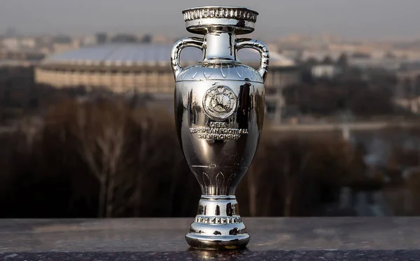 Mistrzostwa Europy Piłce Puchar Trofeum — Zdjęcie stockowe