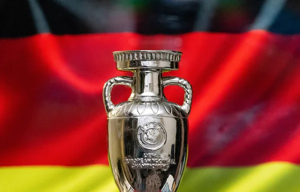 Ευρωπαϊκό Πρωτάθλημα Ποδοσφαίρου Κύπελλο Τρόπαιο — Φωτογραφία Αρχείου