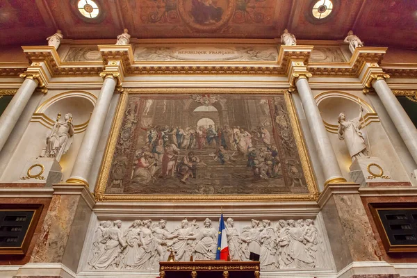 Париж Франция Сентября 2013 Интерьер Национального Собрания Дом Французского Парламента — стоковое фото