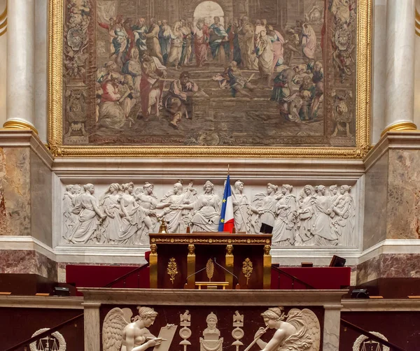 París Francia Septiembre 2013 Interior Assemblee Nationale Sede Del Parlamento —  Fotos de Stock