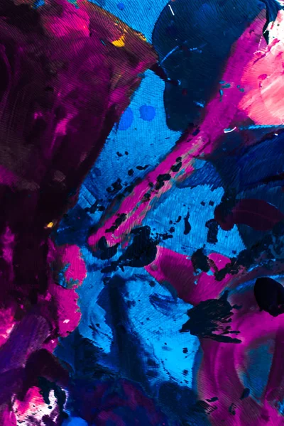 Abstrakte Acryl Farbstriche Kunstpinsel Flacher Hintergrund — Stockfoto