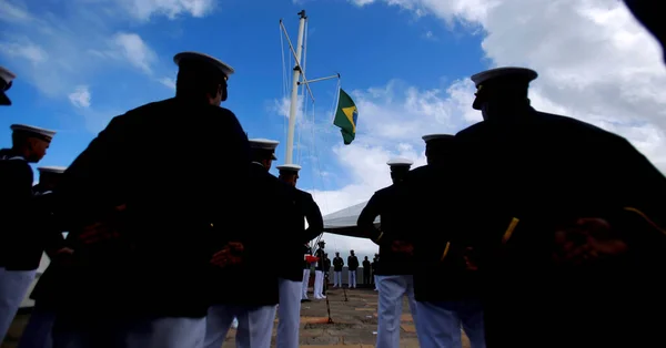 Salvador Bahia Brazil June 2019 Military Personnel Brazilian Navy Commemoration — Stock Photo, Image