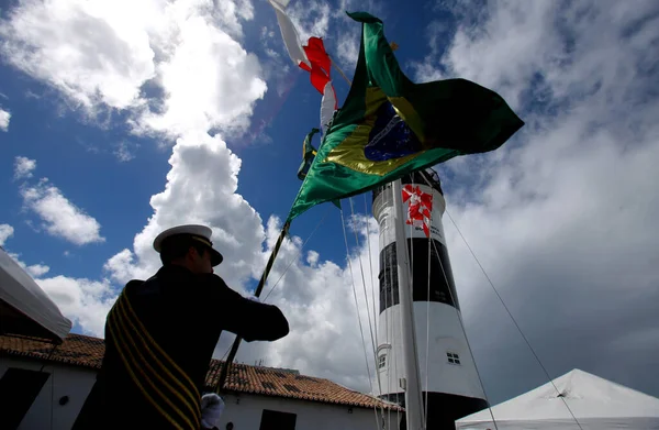 Salvador Bahia Brazilië Juni 2019 Militair Personeel Van Braziliaanse Marine — Stockfoto