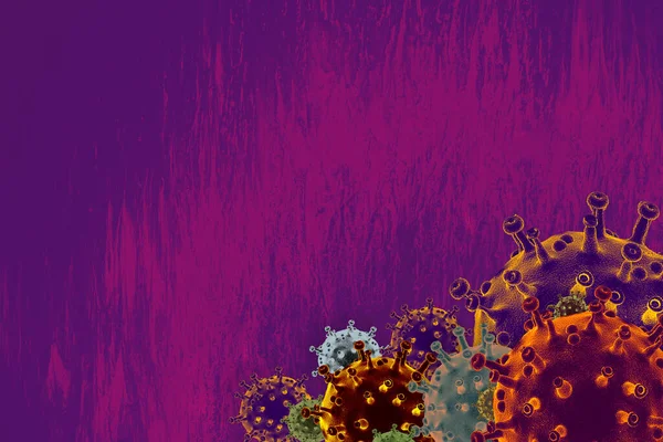 Covid Koronavirüs Önleme Karantina Konsepti Posteri — Stok fotoğraf