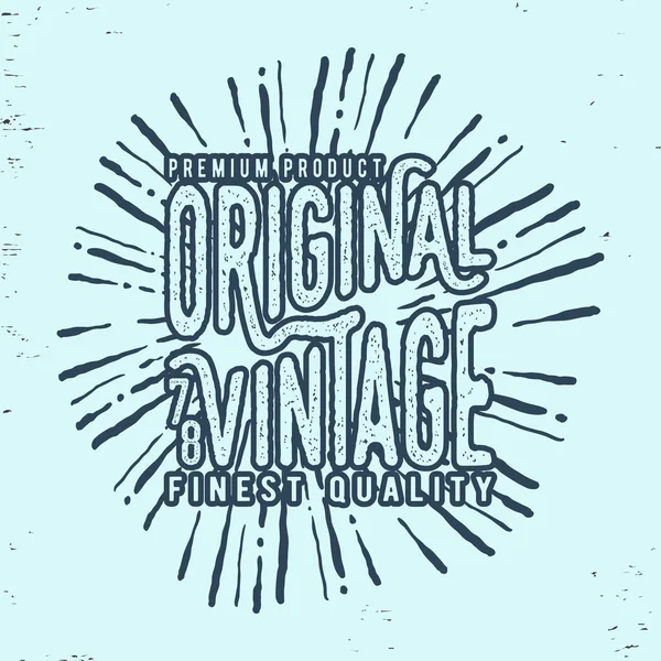 Ursprungliga Vintagemärken Märken — Stockfoto
