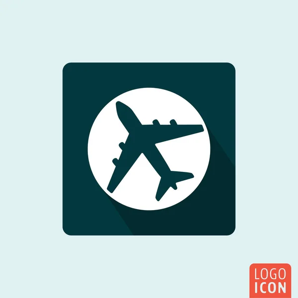 Ikona Samolotu Odizolowana Ilustracja — Zdjęcie stockowe