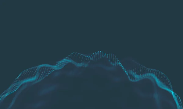 Abstract Music background. Flow Visualization of Sound waves