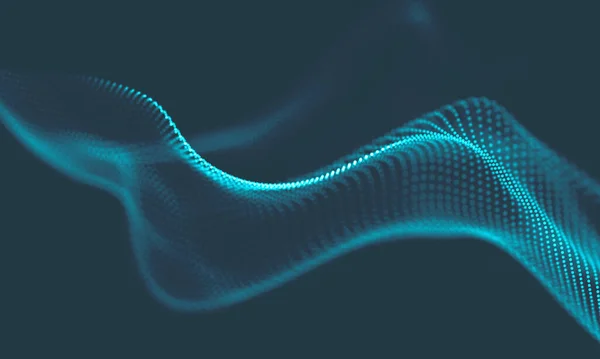 Abstract Music background. Flow Visualization of Sound waves