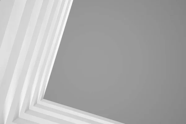 Αφηρημένη Αρχιτεκτονική Ιστορικό Αδειάστε Λευκό Φουτουριστικό Δωμάτιο Εικονογράφηση Αποτύπωσης — Φωτογραφία Αρχείου