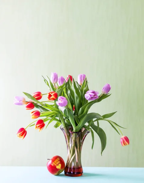 Bouquet Beautiful Tulips — Stock Photo, Image