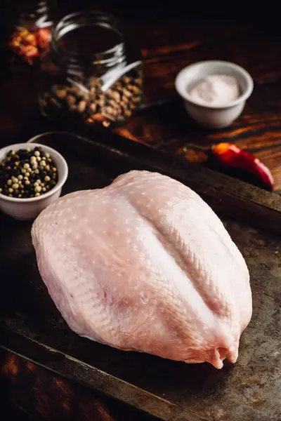 Kycklingbröst Närbild — Stockfoto