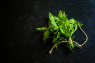 Arkaplan için yeşil nane şekerleri