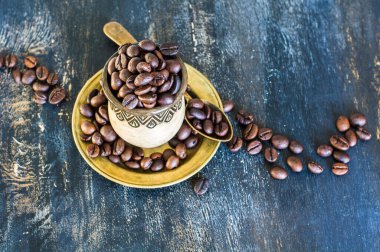 Kahverengi kahve çekirdekleri