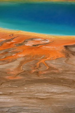 Grand Prismatic Springs manzarası 