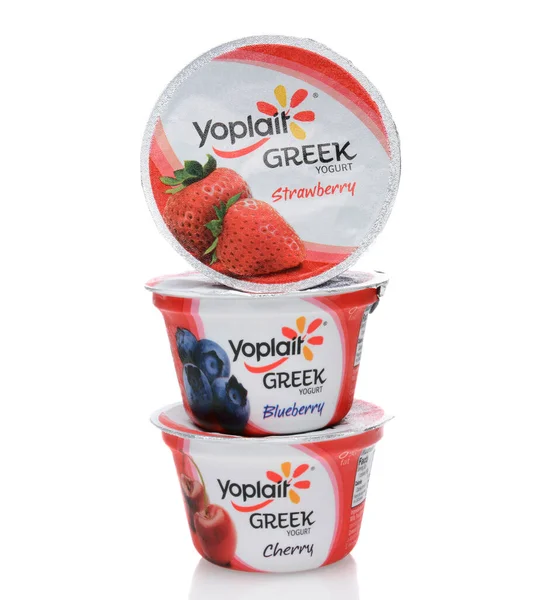 Yoplait Ypgurt Pila Vista Cerca — Foto de Stock