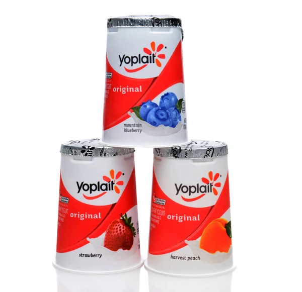 Yoplait Originální Yogurt Detailní Pohled — Stock fotografie