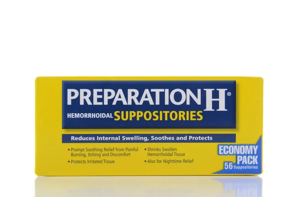 Pudełko Preparatu Czopki Leczenia Hemoroidów — Zdjęcie stockowe