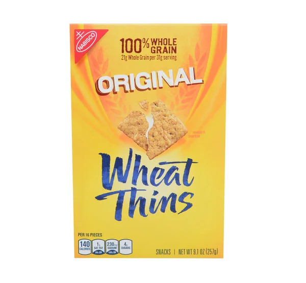 Trigo Thins Crackers Vista Close — Fotografia de Stock