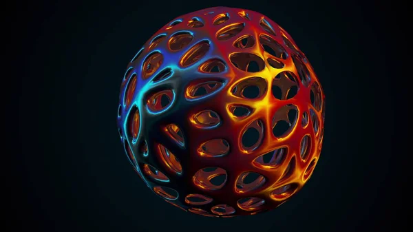 Rainbow Glass Composition Ball — Stock Photo, Image