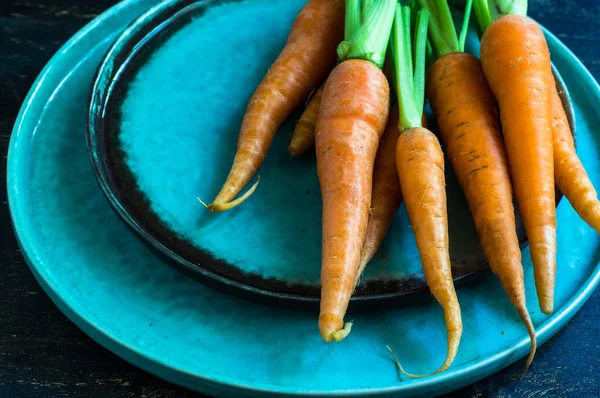 Fresh Organic Carrots Close View — Stock Photo, Image