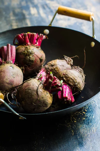 stock image close-up view of fresh organic beets    