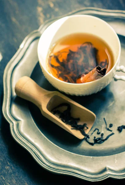 Tasse Schwarzer Tee — Stockfoto