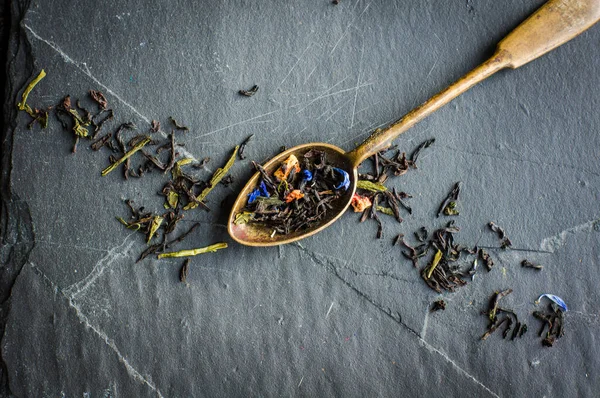 Çiçekli Çay Yakın Plan — Stok fotoğraf