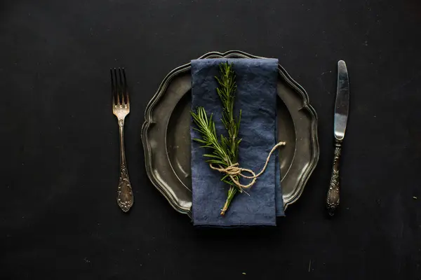로즈마리 허브와 약용식물 유기적 — 스톡 사진