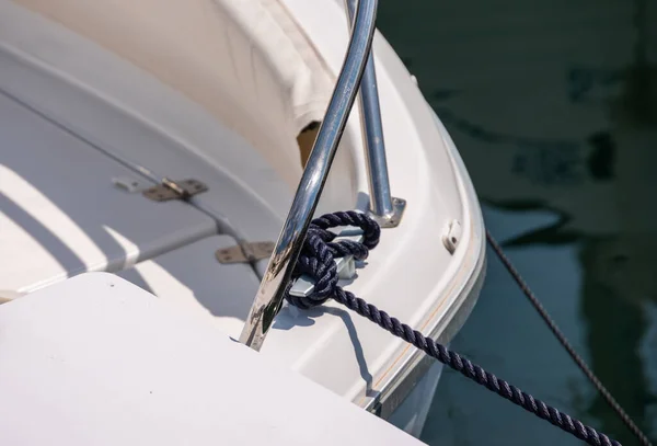 Dock Cleat Side Boat Small Marina Element Yachting Equipment — ストック写真
