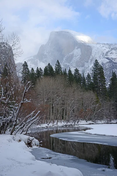Beautiful Scenic View Half Dome Winter — Stock Photo, Image