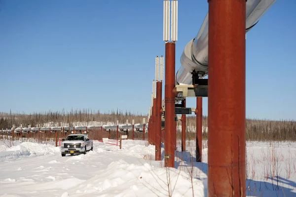 Ölpipeline Alaska — Stockfoto