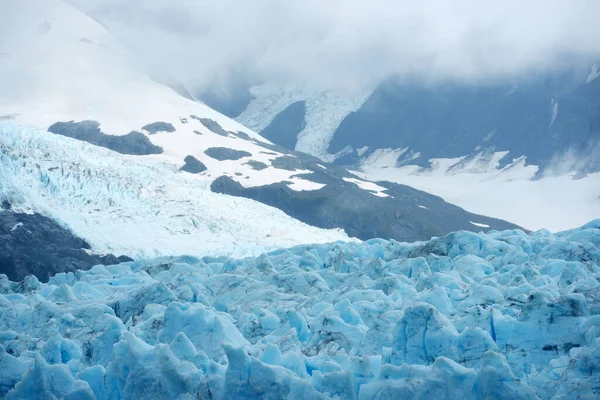 Τοπίο Του Παγετώνα Στα Βουνά — Φωτογραφία Αρχείου