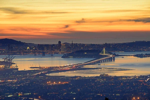 Puesta Sol San Francisco — Foto de Stock