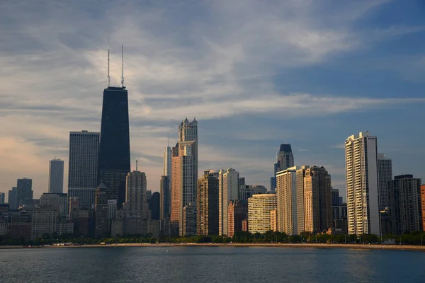 Budova Chicaga Výhled Město — Stock fotografie
