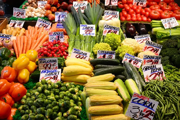 Marché Aux Légumes Fermer — Photo