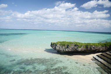Okinawa Kristal Deniz manzarası