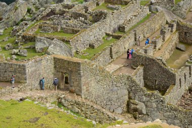 Peru inca antik harabe arka plan görünümü