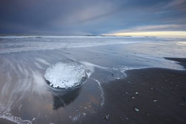 Jokulsarlon Sahili manzarası