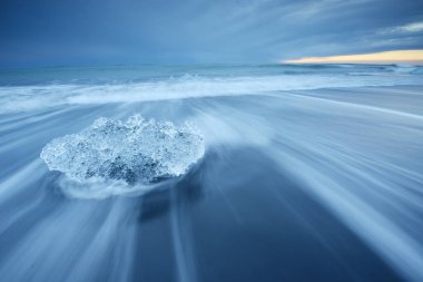 Jokulsarlon Sahili manzarası