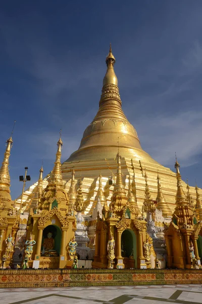 Pagoda Shwe Dagon Złoty Zmierzchu Yangon Myanmar — Zdjęcie stockowe