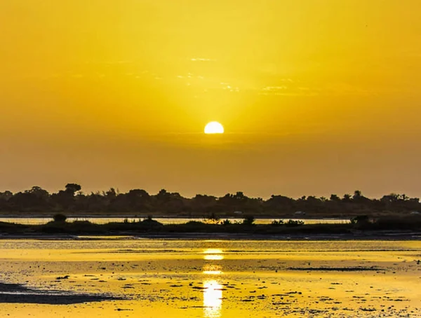 Krajobraz Morza Podczas Zachodu Słońca — Zdjęcie stockowe