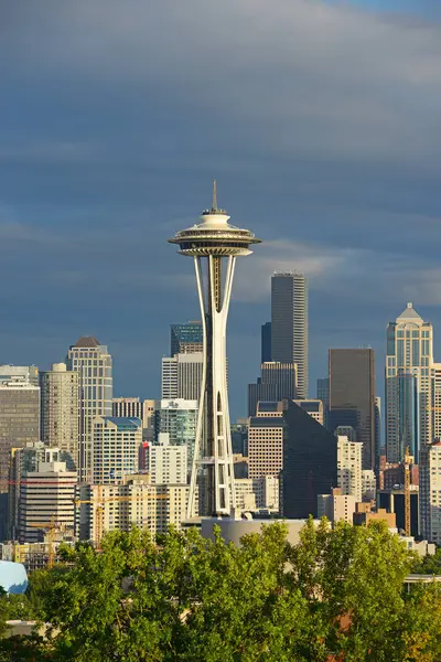 Torre Agulha Espacial Seattle Eua — Fotografia de Stock