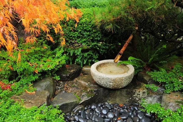 Blick Auf Japanische Gartendekoration — Stockfoto