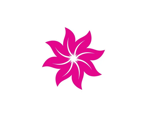 flower logo template, colorful illustration